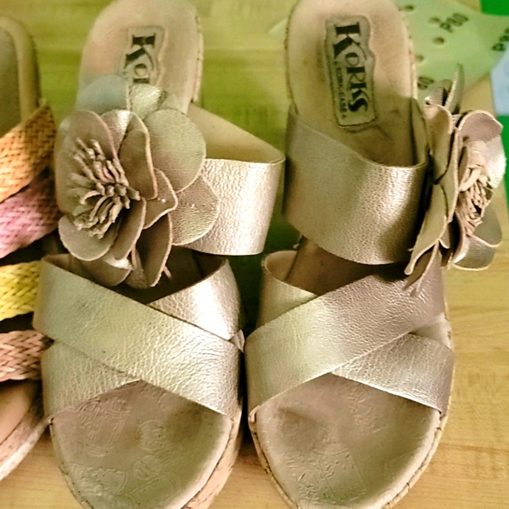 Kork heels sz 9
